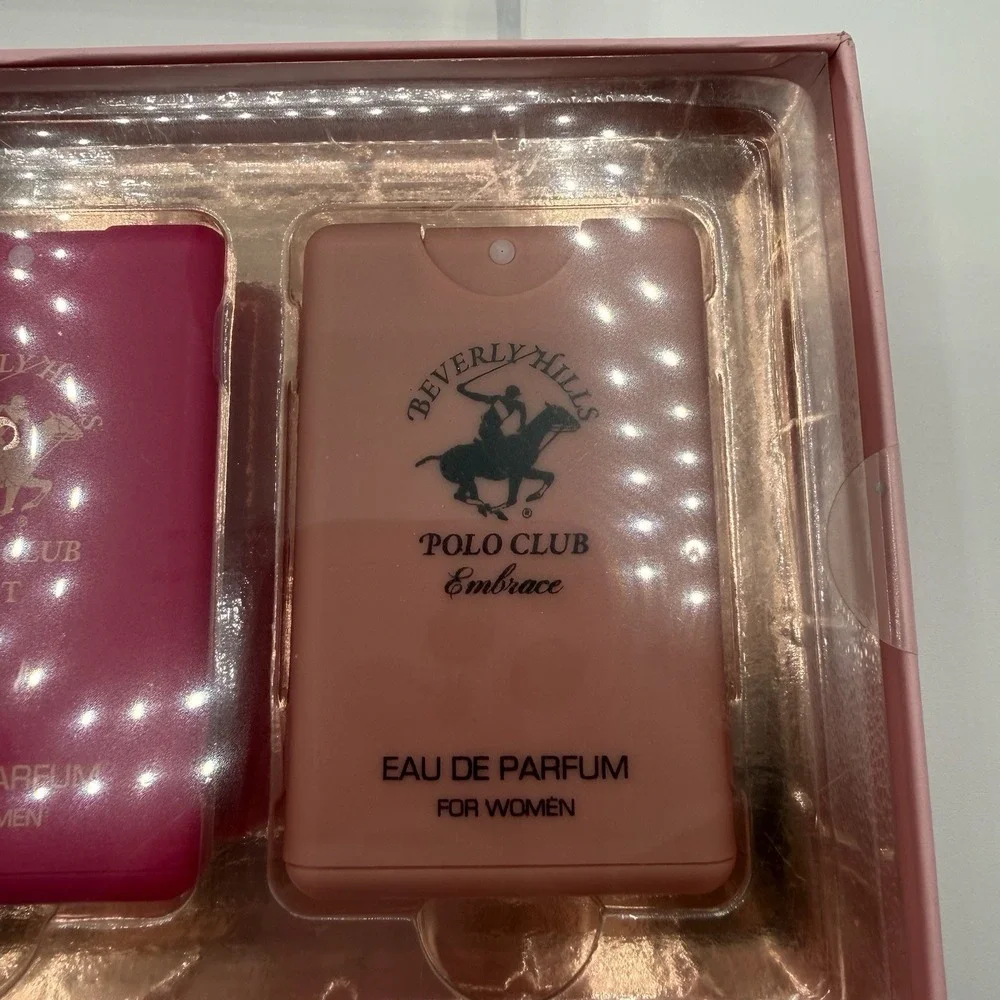 Beverly Hills Polo Club Womens Pocket Fragrance 4‎ Set Travel, Sexy, Hot, Blue